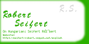 robert seifert business card